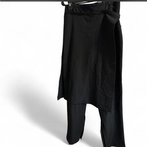 Zara Black Tailored Pinstripe Skirt Overlay pants